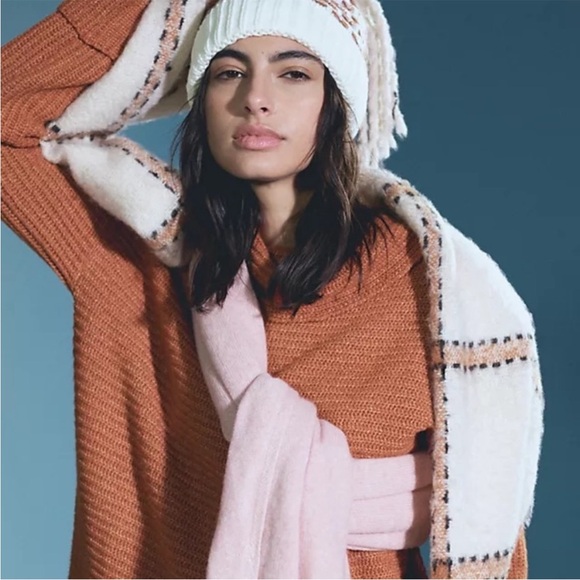 Pilcro Anthropologie ribbed oversized cowl neck sweater - Picture 3 of 8